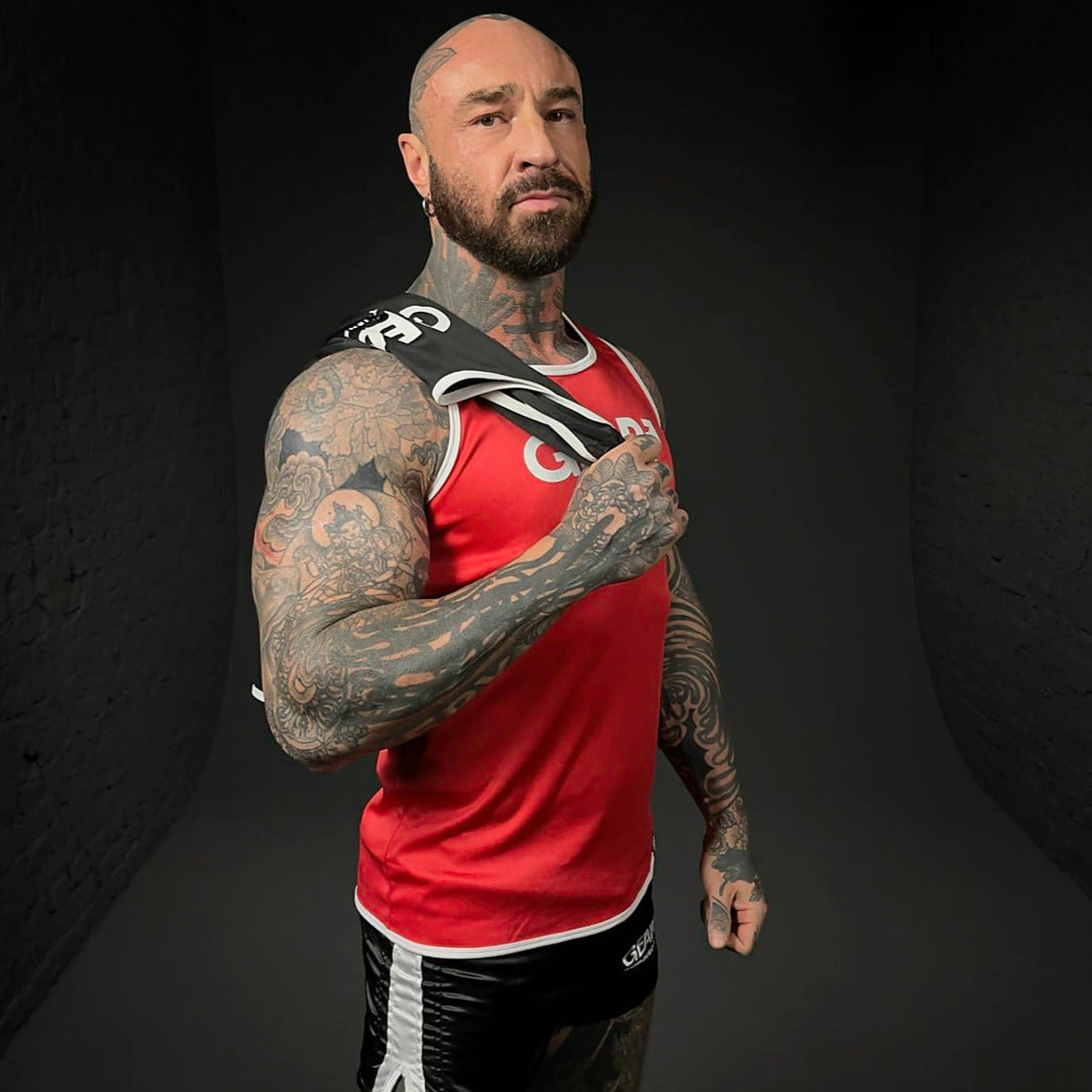 GEAR RUSH TANK RED/WHT