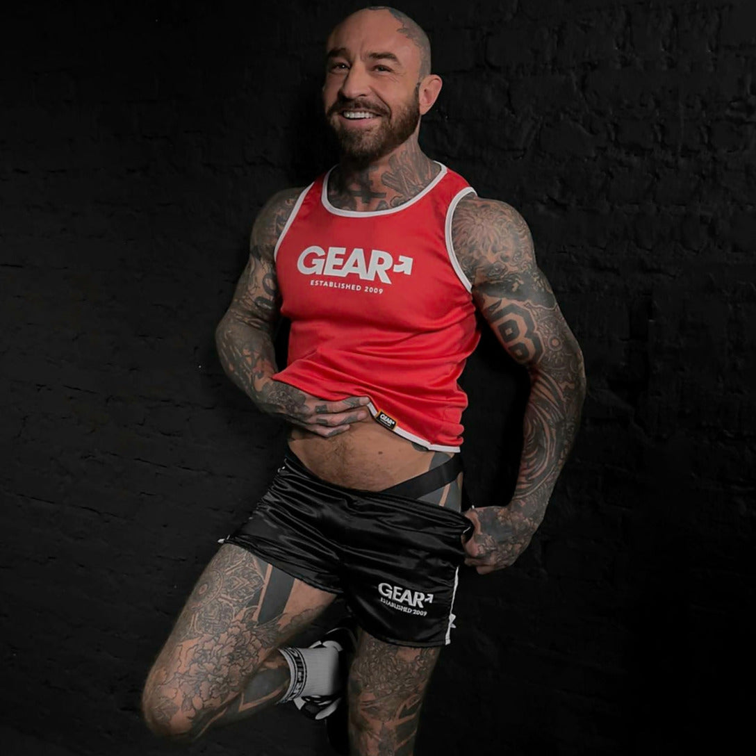 GEAR RUSH TANK RED/WHT