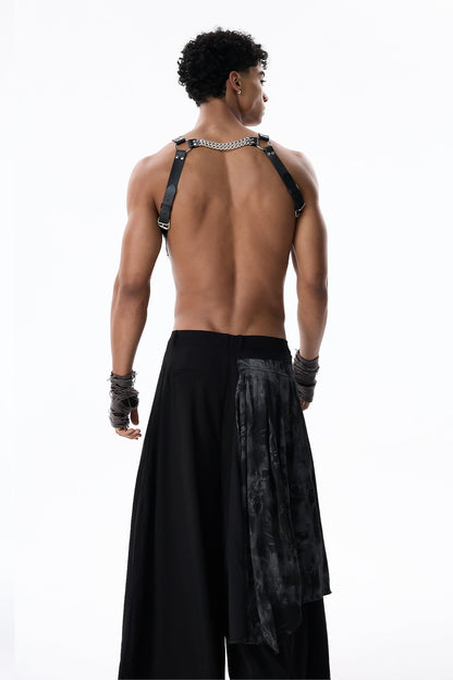 Rusted Veil Leather Chest Strap