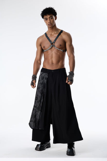 Rusted Veil Leather Chest Strap