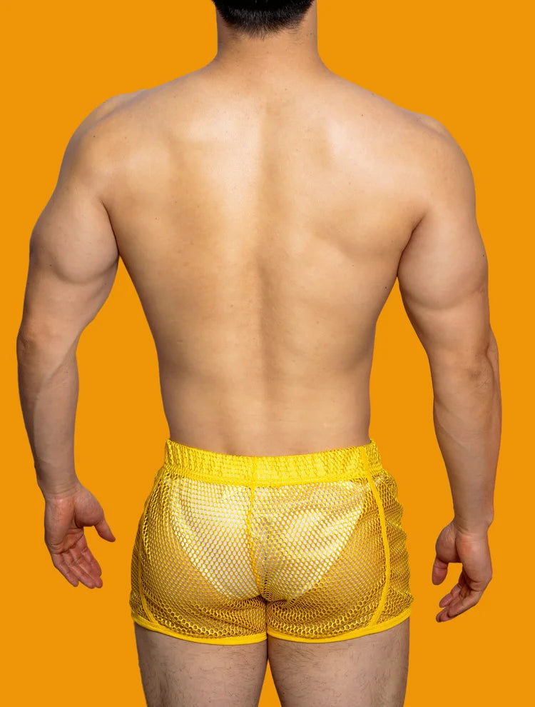 Loose Fit Sexy Mesh Boxers