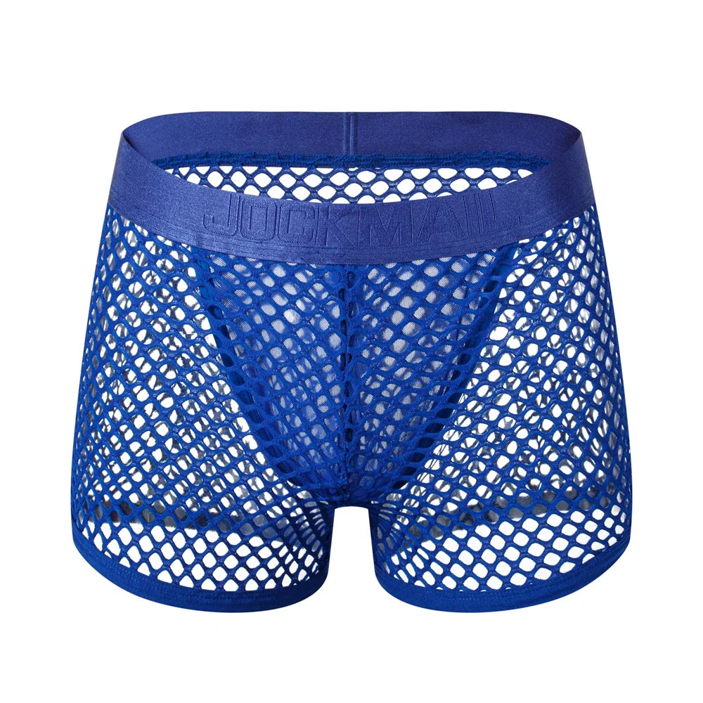 Jockmail 'Reveal All Fishnet' Underwear Shorts