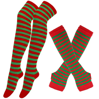 Matching Thigh High + Handwarmer Set