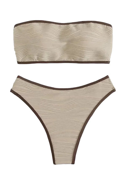 Contrasting Bikini Set