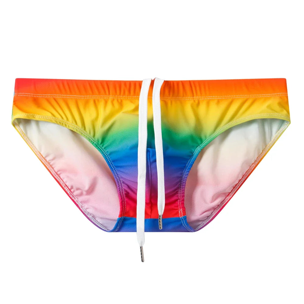 Jockmail Rainbow Push-Up Swim Trunks