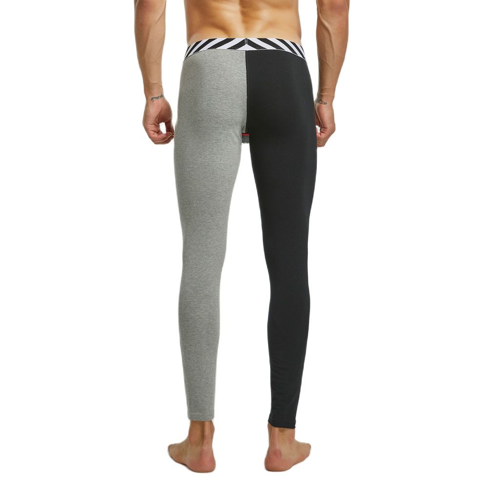 SEOBEAN Color Block Thermal Long Johns