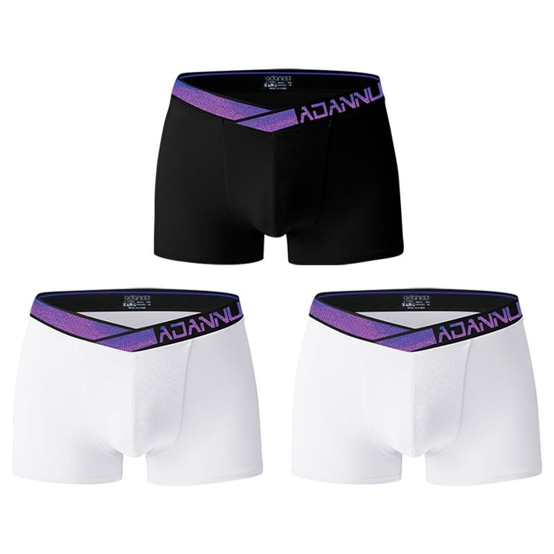 ADANNU Blue Classic Boxers (3 Pack)