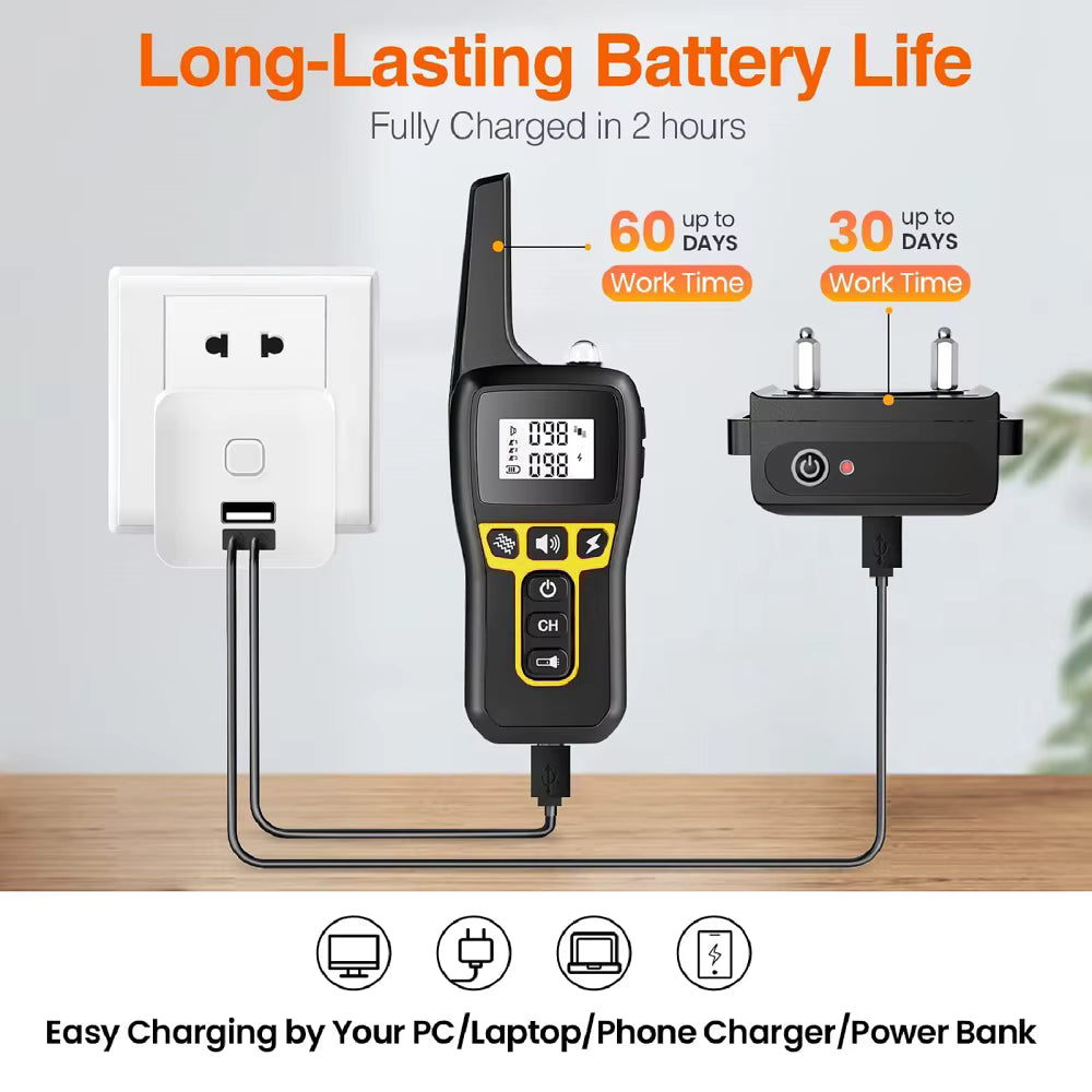 Electric Shock Collar (1000m) Black