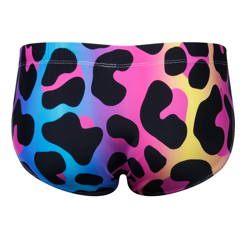 Jockmail Funky Leopard Push-Up Swim Trunks