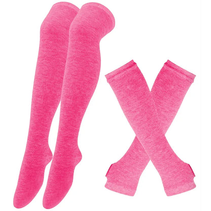 Matching Thigh High + Handwarmer Set