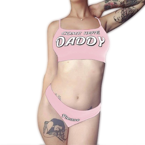 'Come Here Daddy' Vest Tops + Panties Set