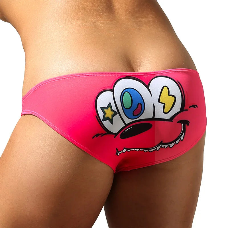Cartoon Kink Pop Print Men’s Briefs
