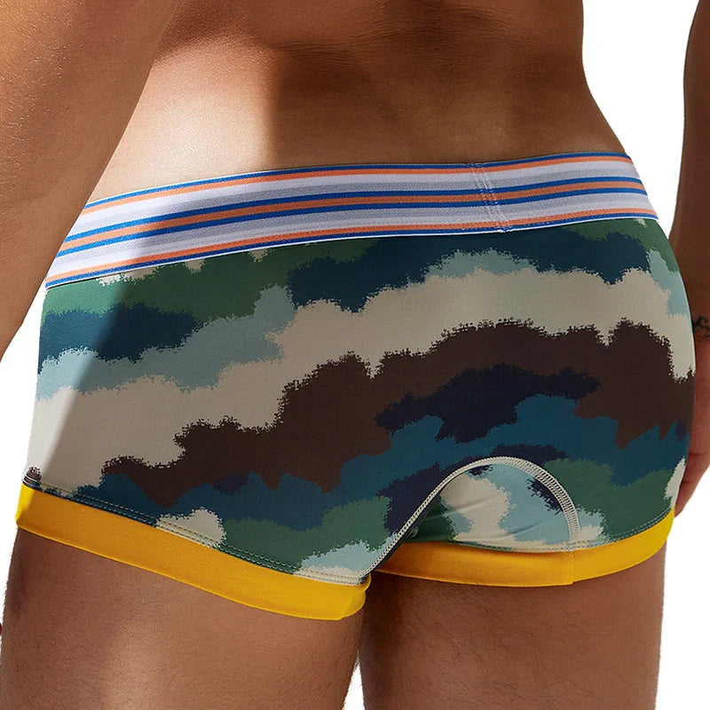 SEOBEAN Wild Comfort Mesh Camouflage Briefs