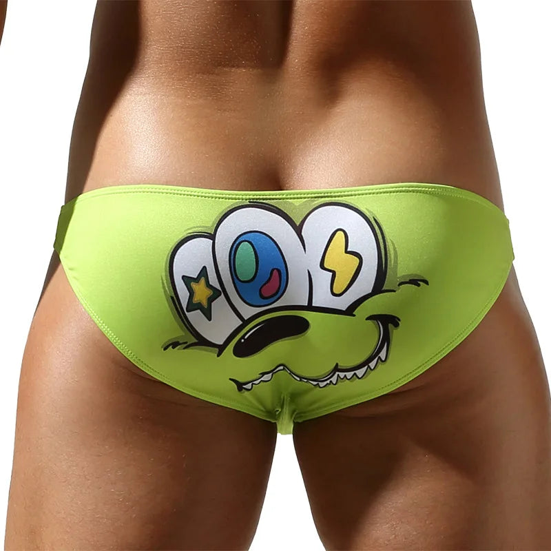 Cartoon Kink Pop Print Men’s Briefs