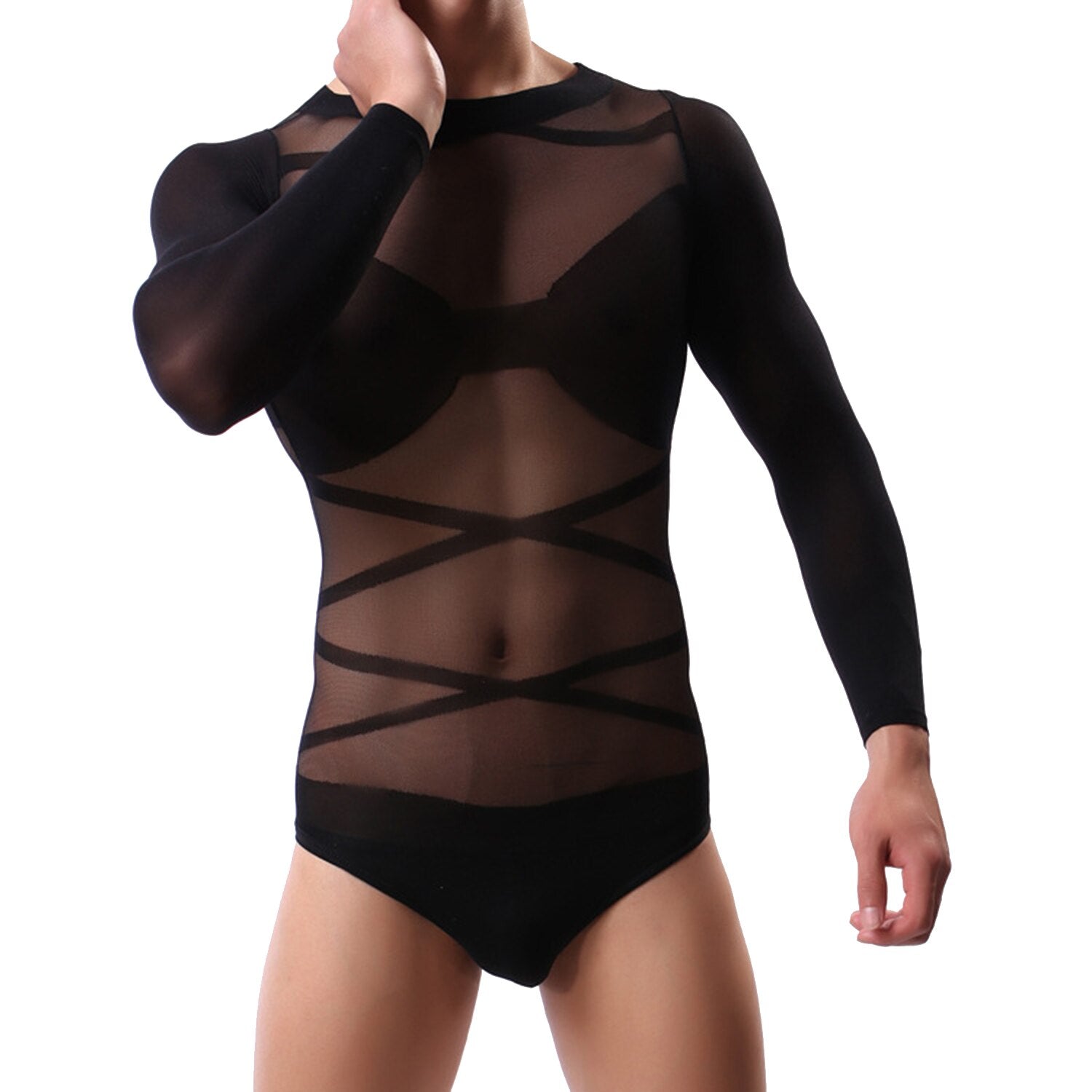 Men's Transparent High Elastic Top