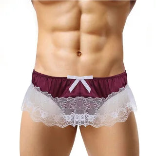 Bow & Lace Sissy Panties