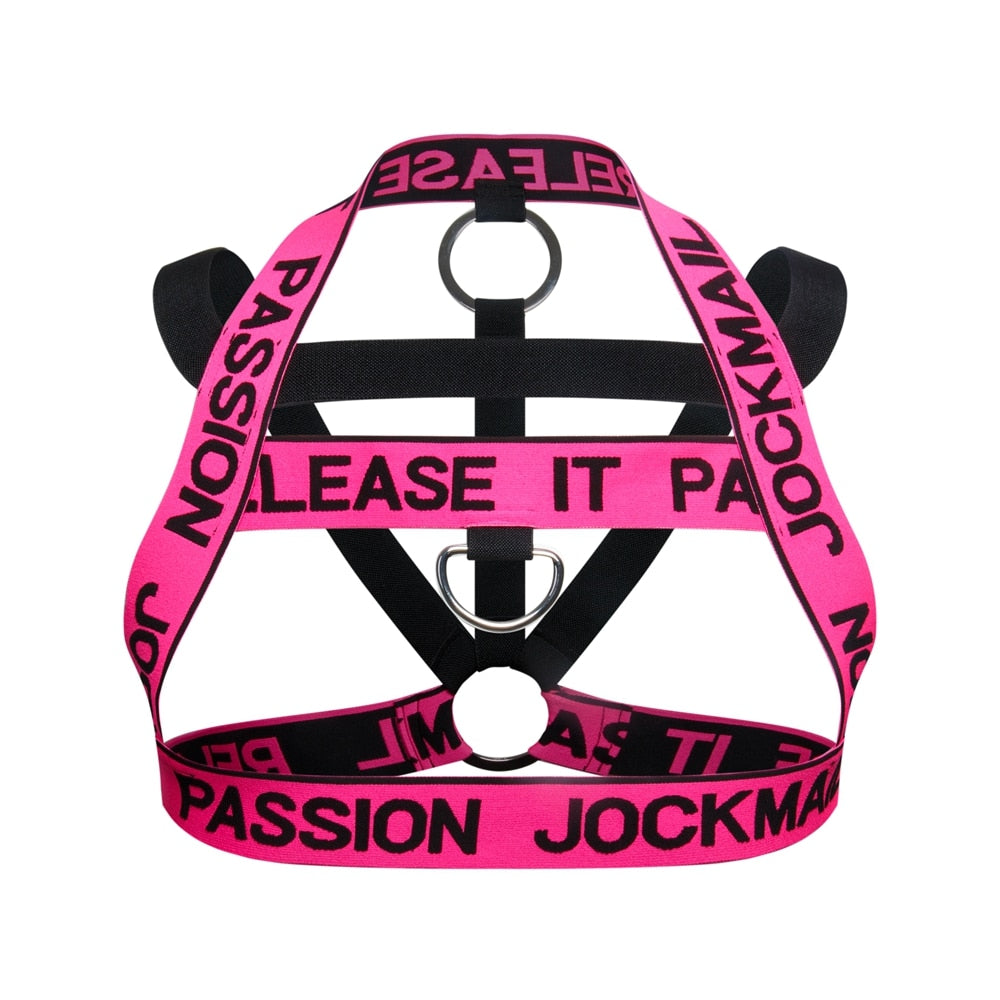 Jockmail Neon Release It Passion Elastic Chest Harness