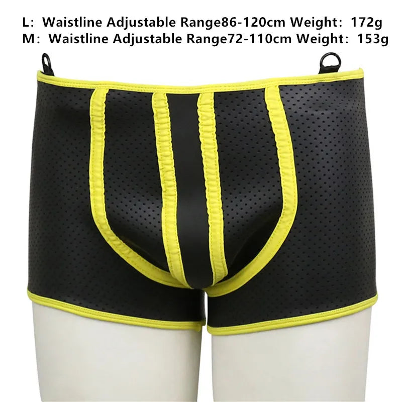 Neoprene Backless Fetishwear Suspenders