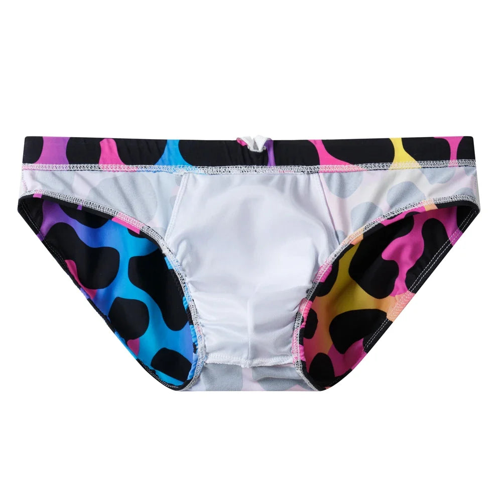 Jockmail Funky Leopard Push-Up Swim Trunks