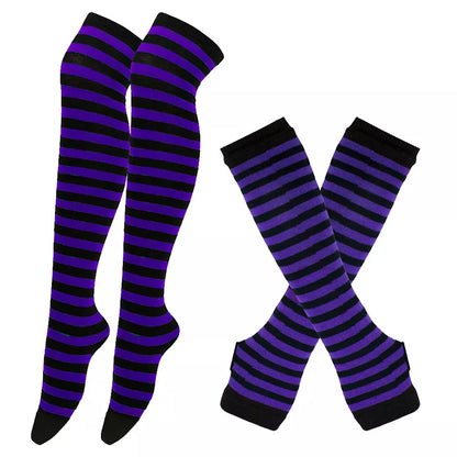Matching Thigh High + Handwarmer Set