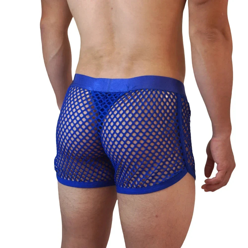Jockmail 'Reveal All Fishnet' Underwear Shorts
