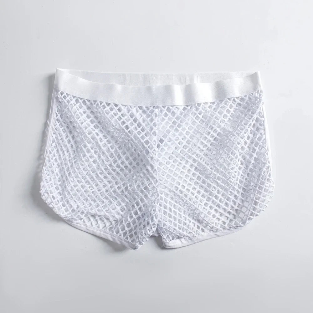 Jockmail 'Reveal All Fishnet' Underwear Shorts