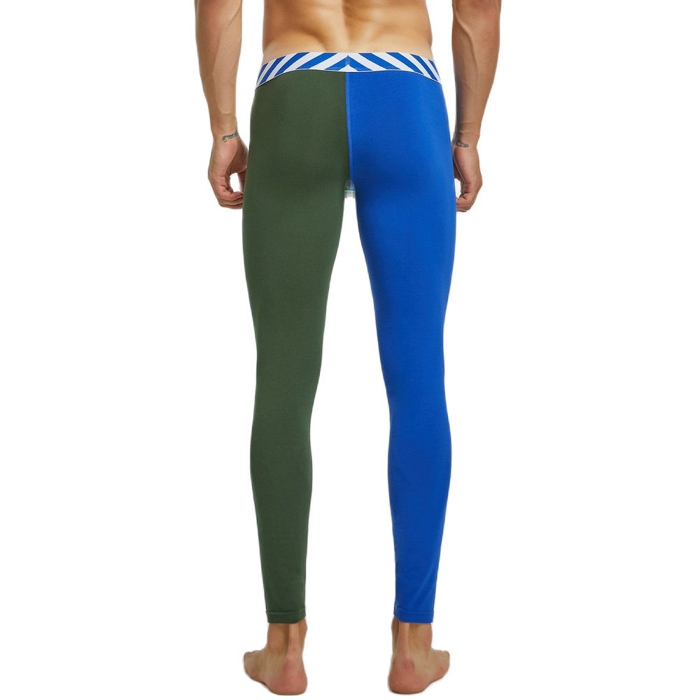 SEOBEAN Color Block Thermal Long Johns