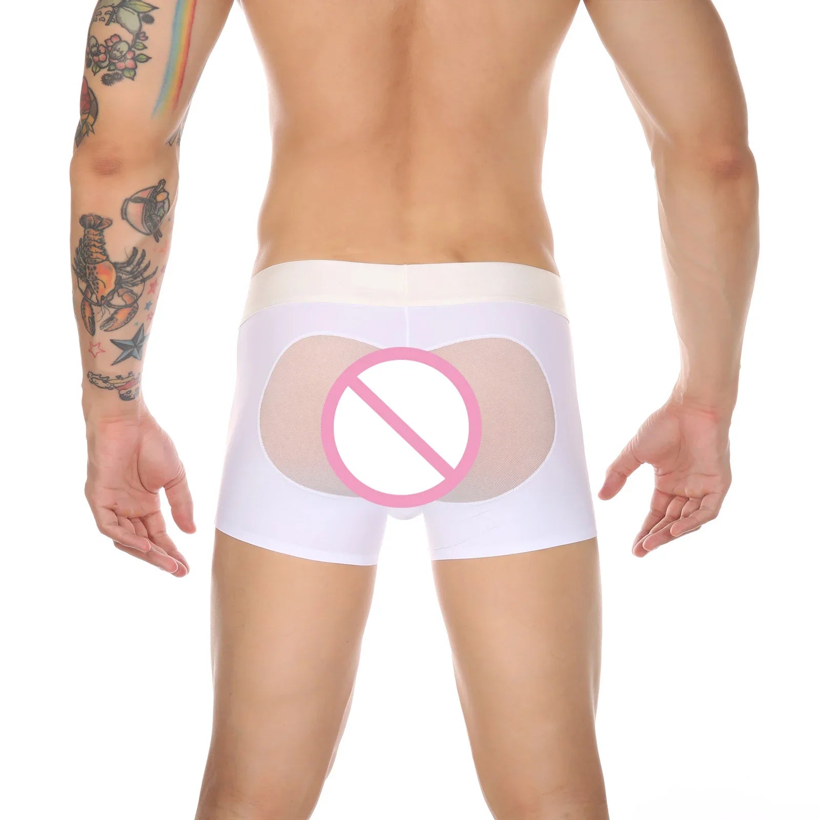Lustful Heart Open Back Underwear For Men