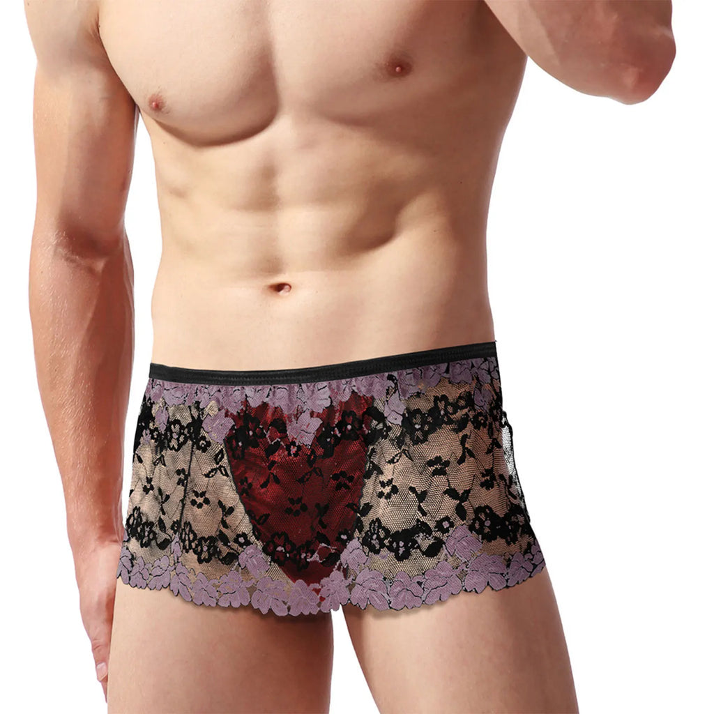 Lace Skirted Sissy Thong With High Waist