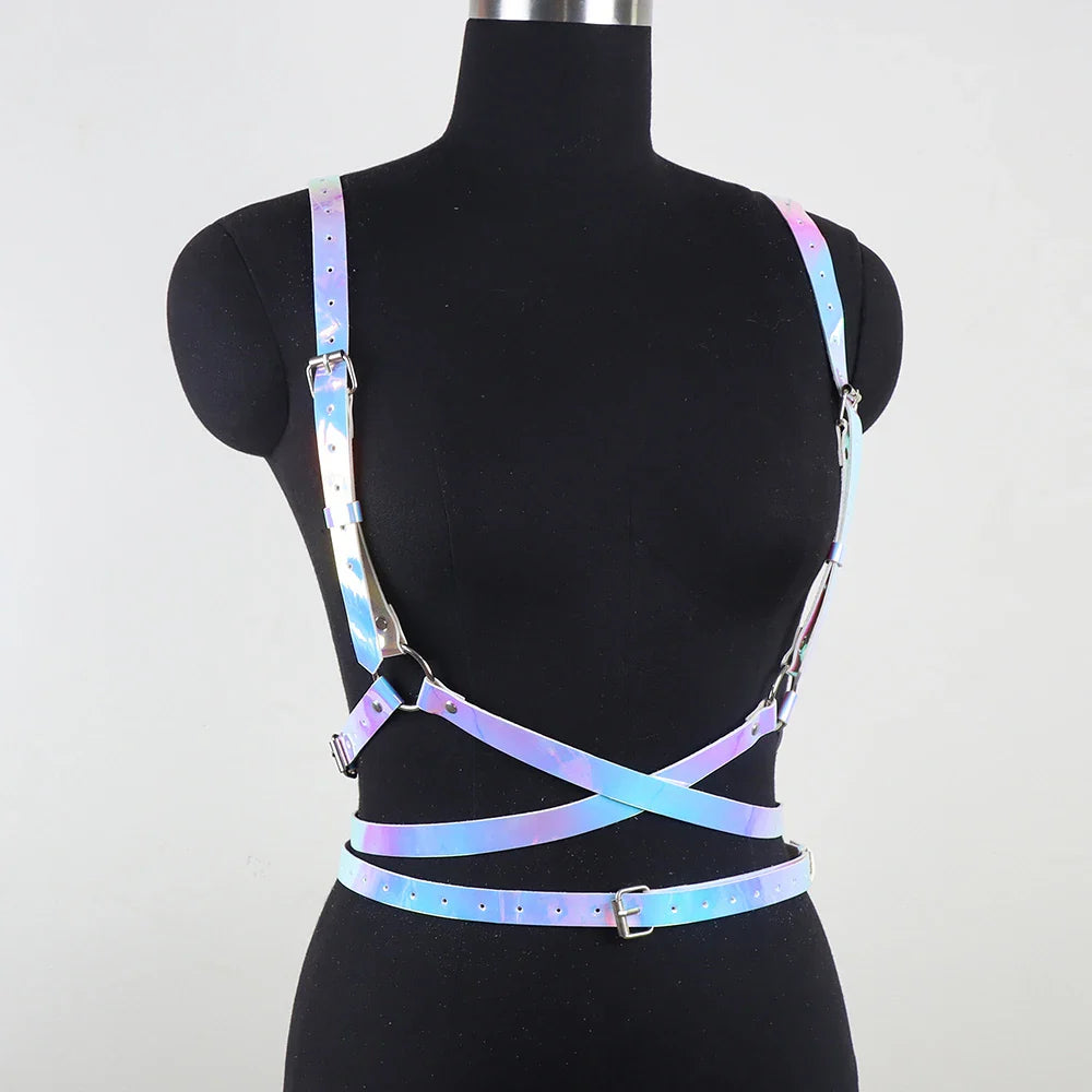 Holo Gothic Angelic Wings Harness