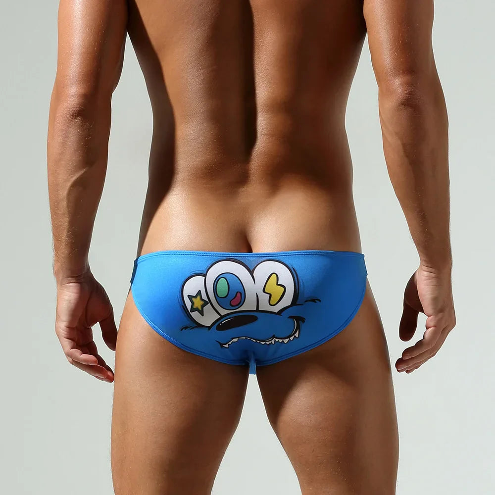 Cartoon Kink Pop Print Men’s Briefs