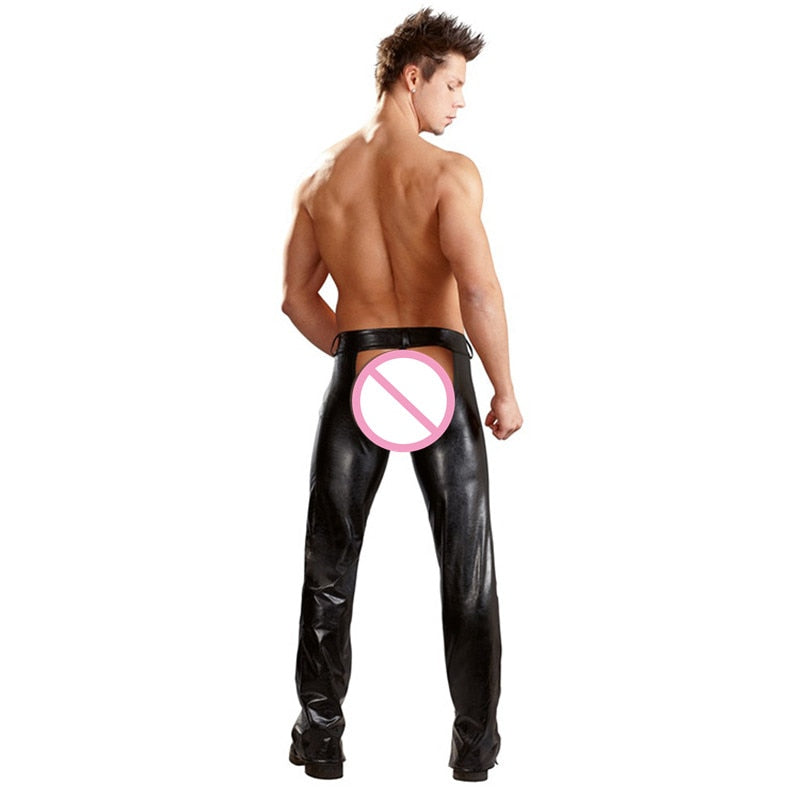PU Leather Assless Chaps For Men