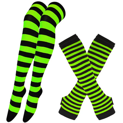 Matching Thigh High + Handwarmer Set