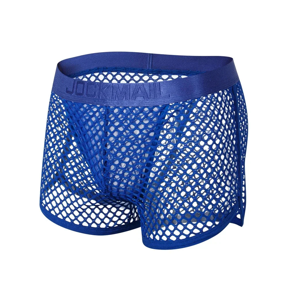Jockmail 'Reveal All Fishnet' Underwear Shorts