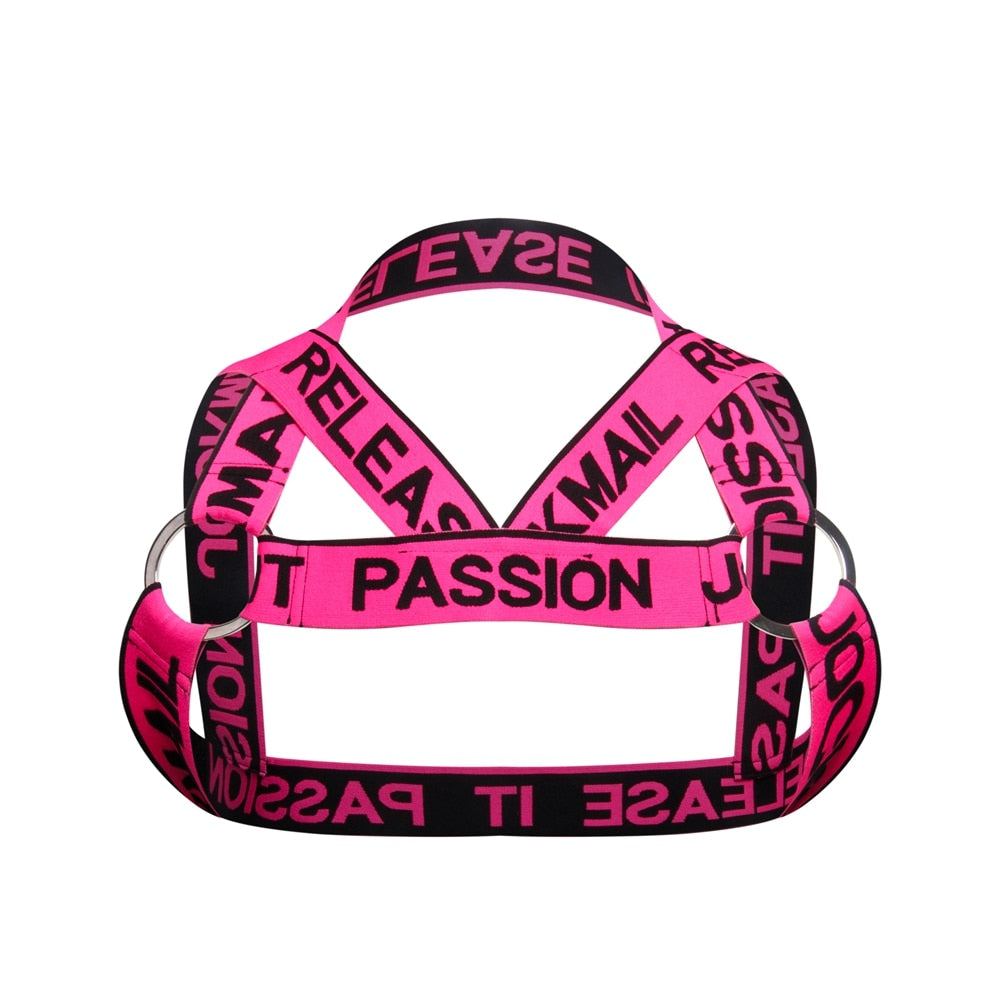 Jockmail Neon Release It Passion Elastic Chest Harness
