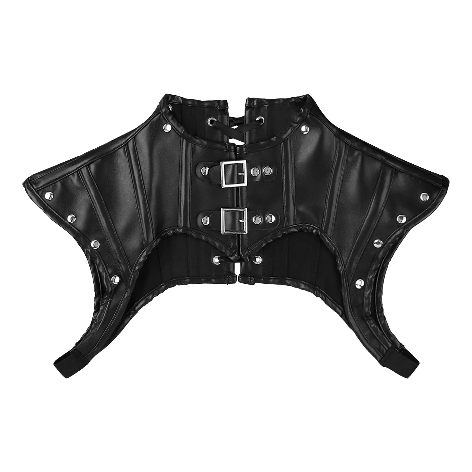 PU Leather High Collar Kink Harness