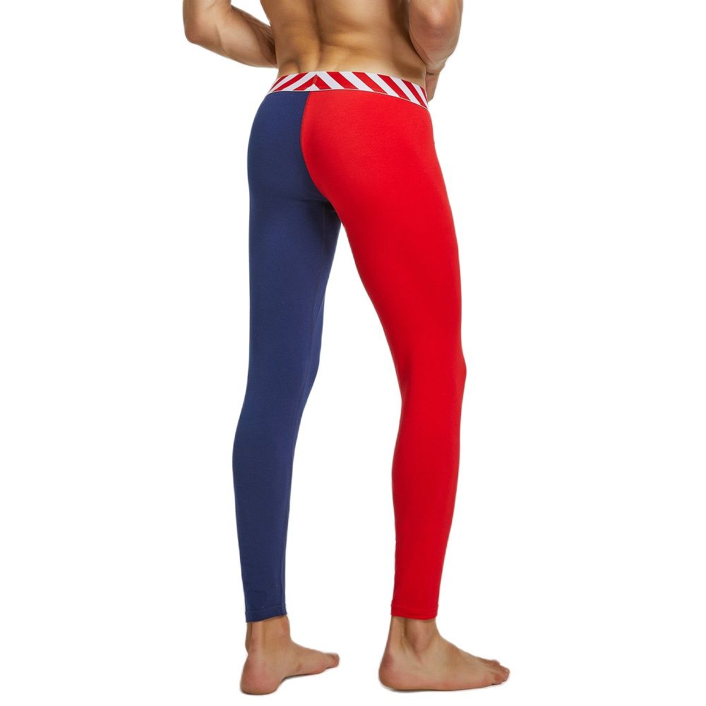 SEOBEAN Color Block Thermal Long Johns