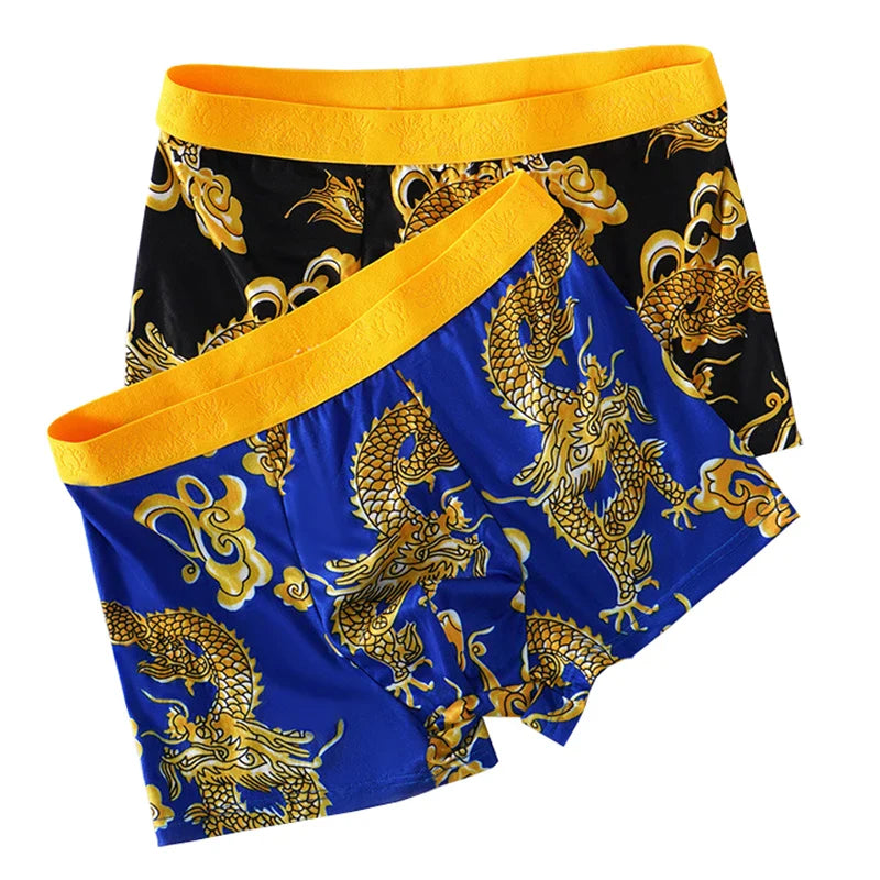 Dragon Daddy Bold Print Men’s Boxer Shorts (4 Pack)