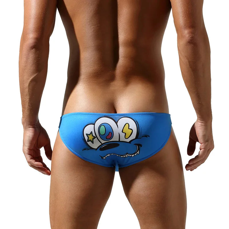 Cartoon Kink Pop Print Men’s Briefs