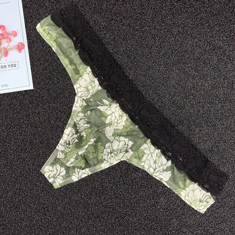 Floral Lace Thong