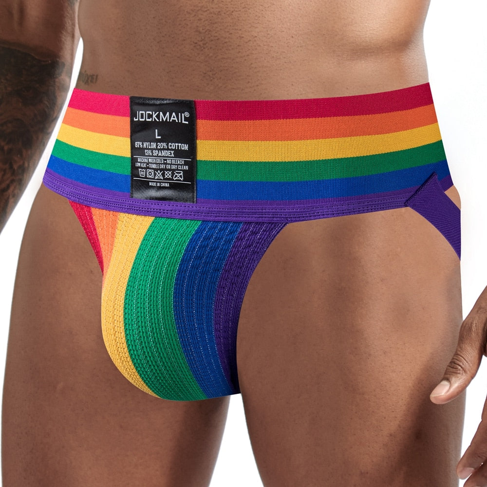 Jockmail Rainbow Pride Jockstrap