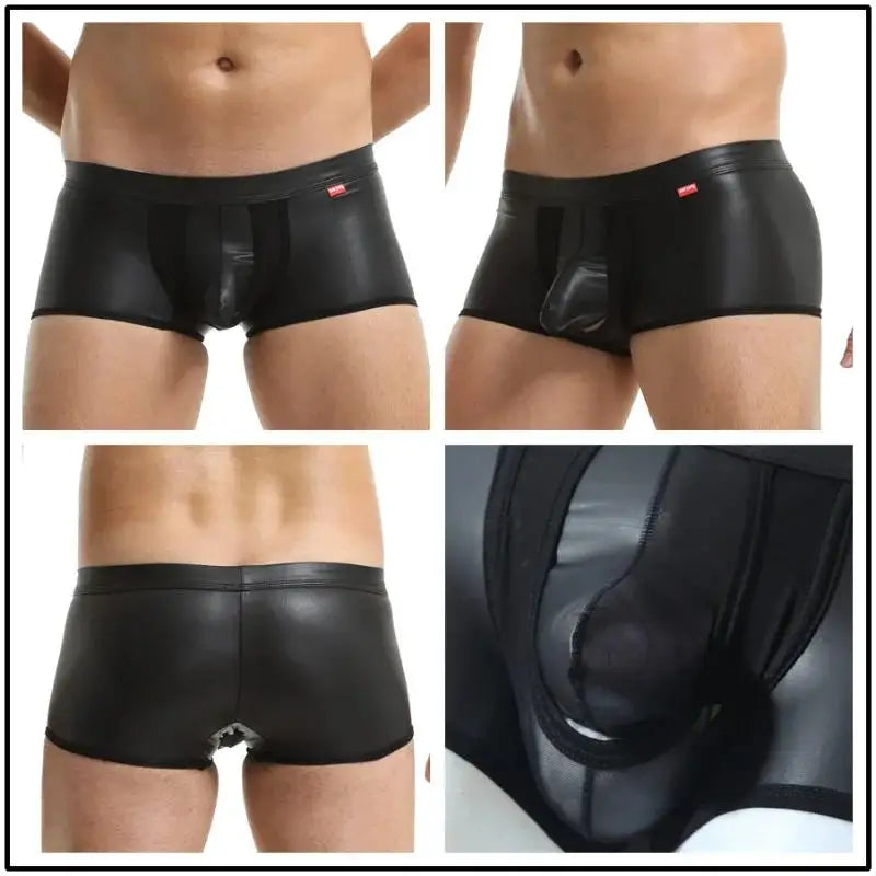 Kinky Transparent Leather Boxers