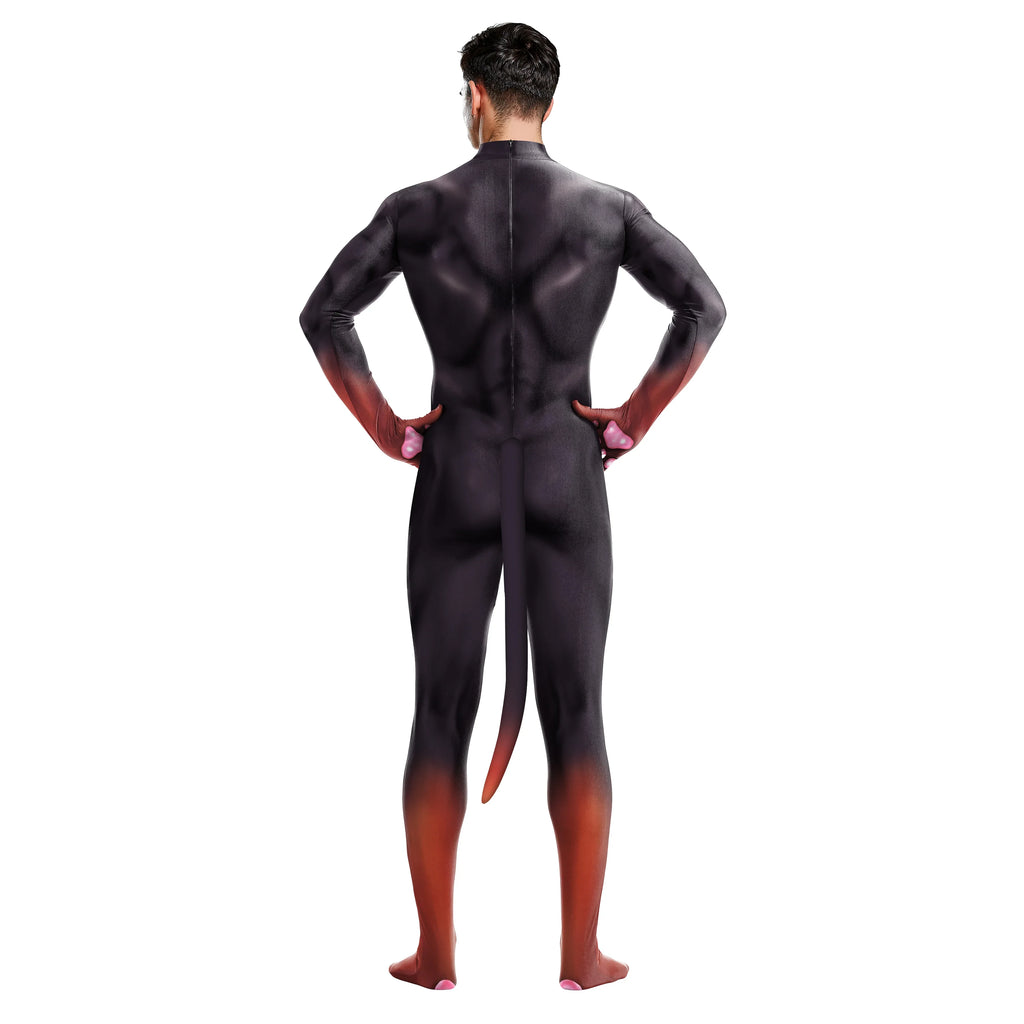 Doberman Fantasy Fetish Bodysuit With Tail
