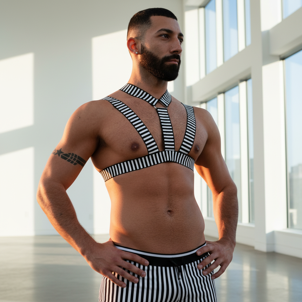 Silver Slave Daddy Harness