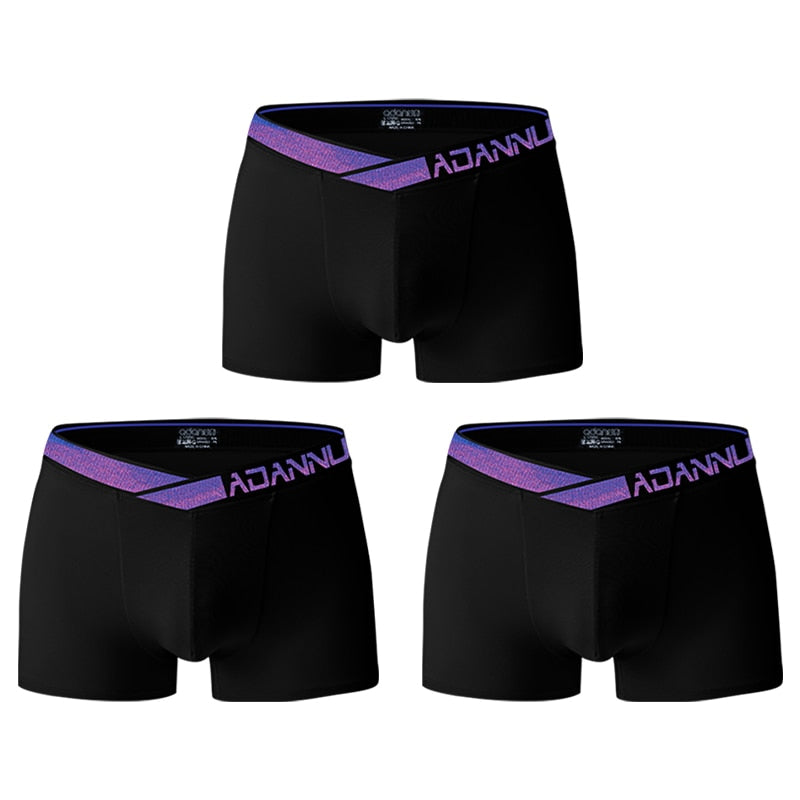 ADANNU Blue Classic Boxers (3 Pack)