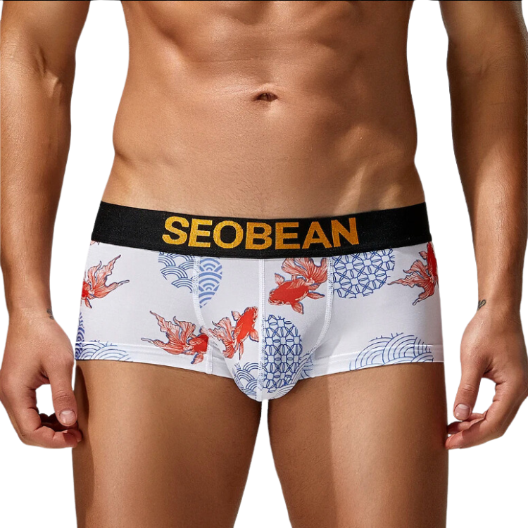 SEOBEAN Festive Fish Boxer Briefs