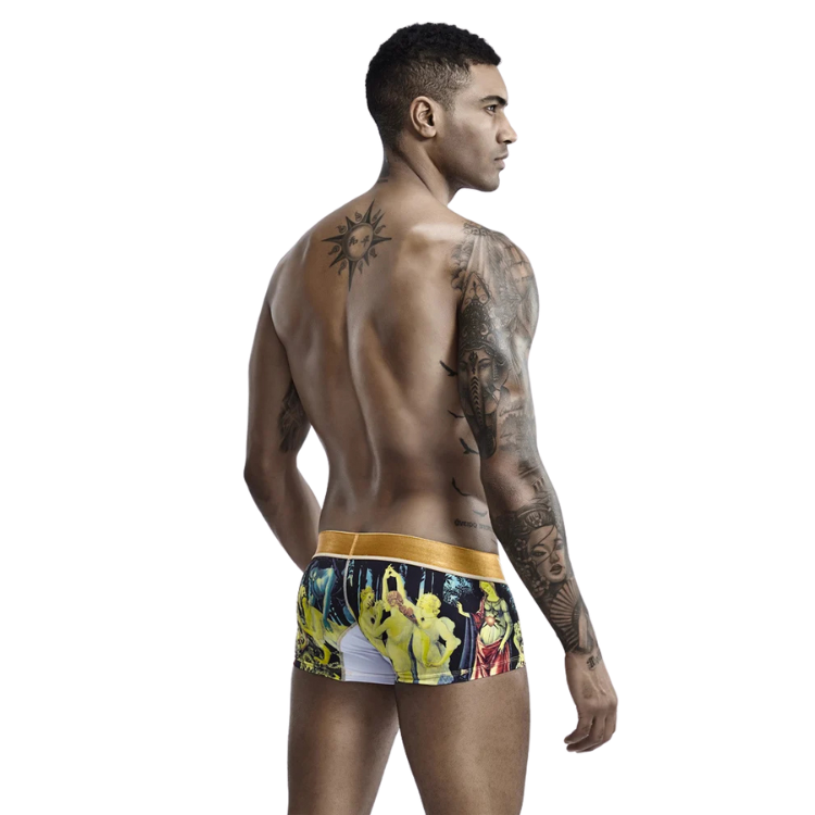 SEOBEAN Luxe Print Silk Low-Waist Boxers