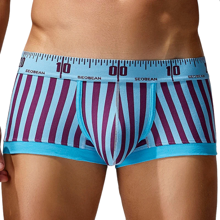 SEOBEAN Measure Up Cotton Boxer Briefs