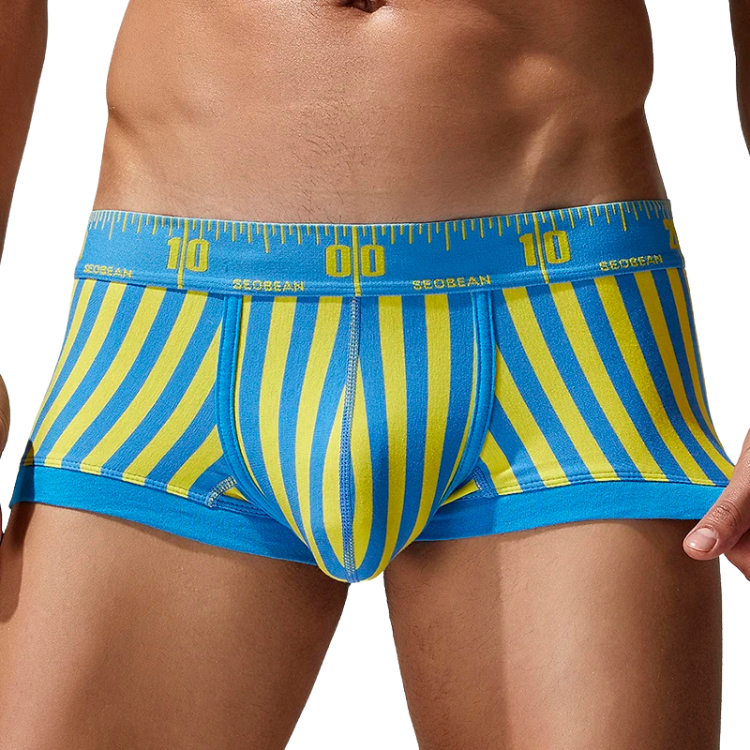 SEOBEAN Measure Up Cotton Boxer Briefs