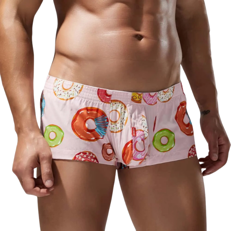 SEOBEAN Playful Donut Cotton Boxers